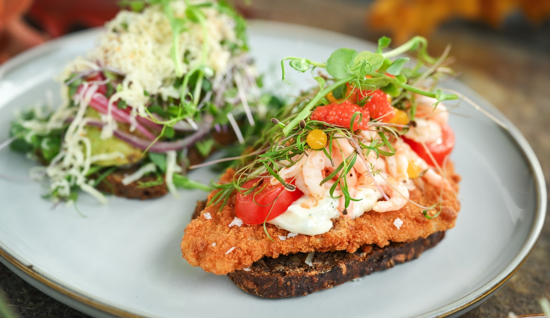 2 Valgfri Smørrebrød + Sødt Hos Florie