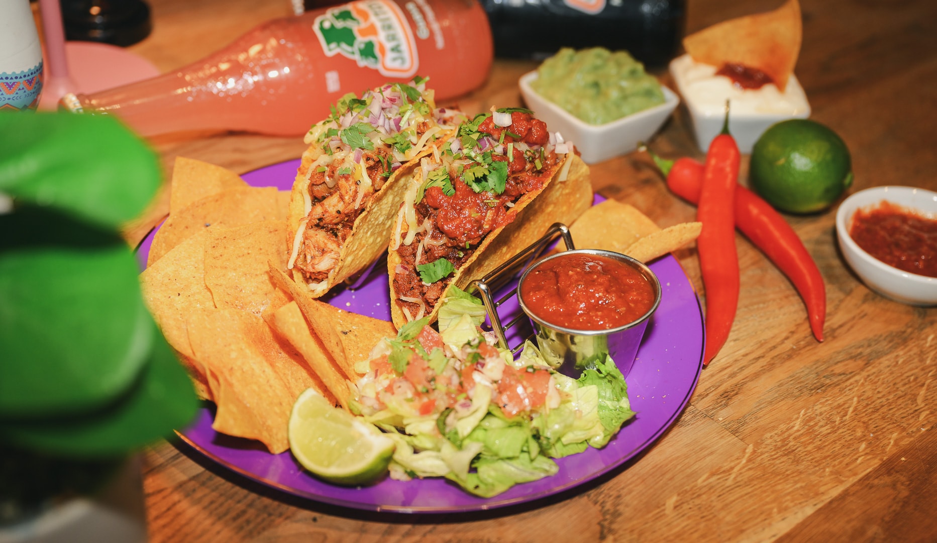 2 Tacos + Nachos/Dip - The Taco Shop