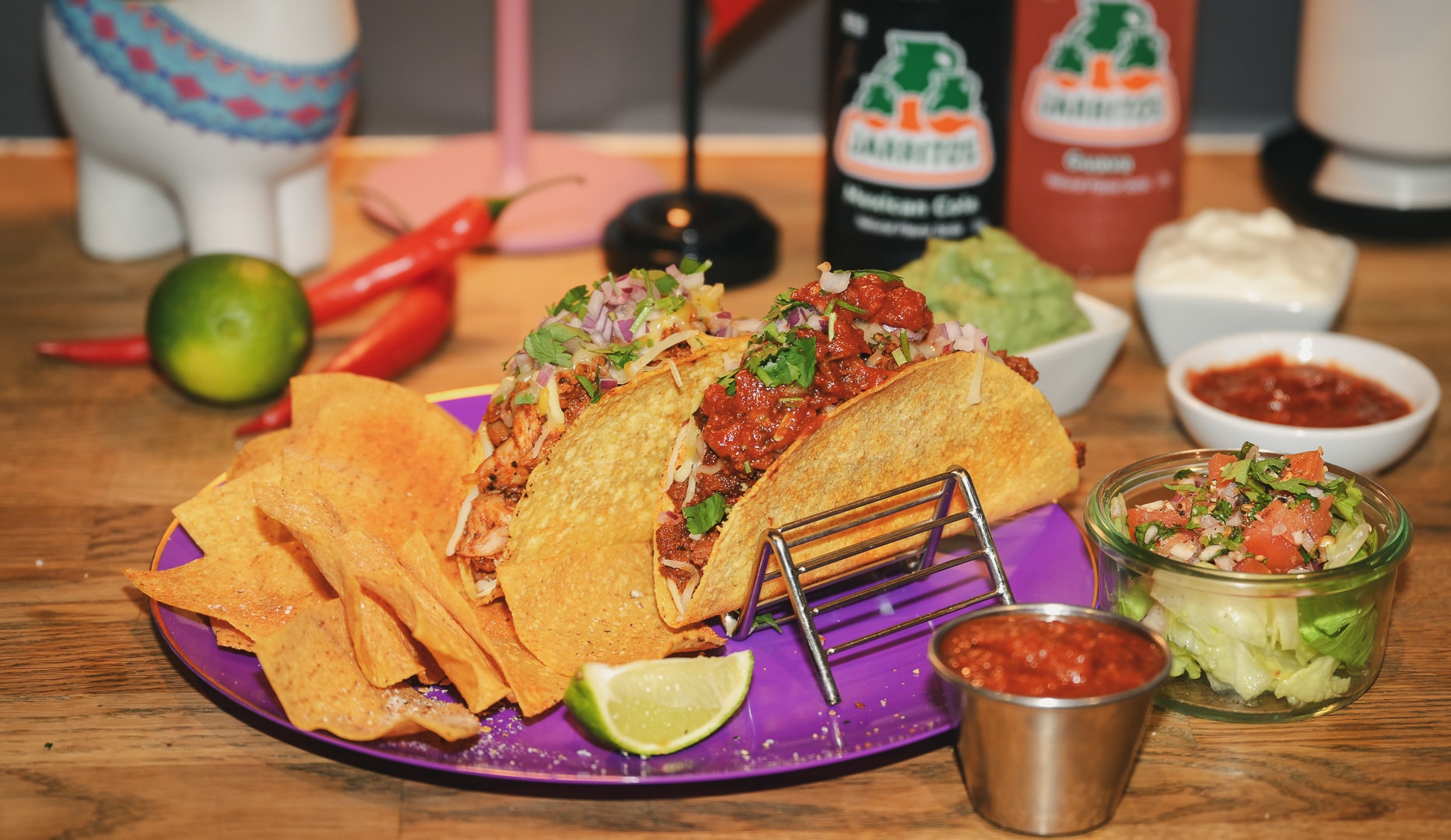 2 Tacos + Nachos/Dip - The Taco Shop