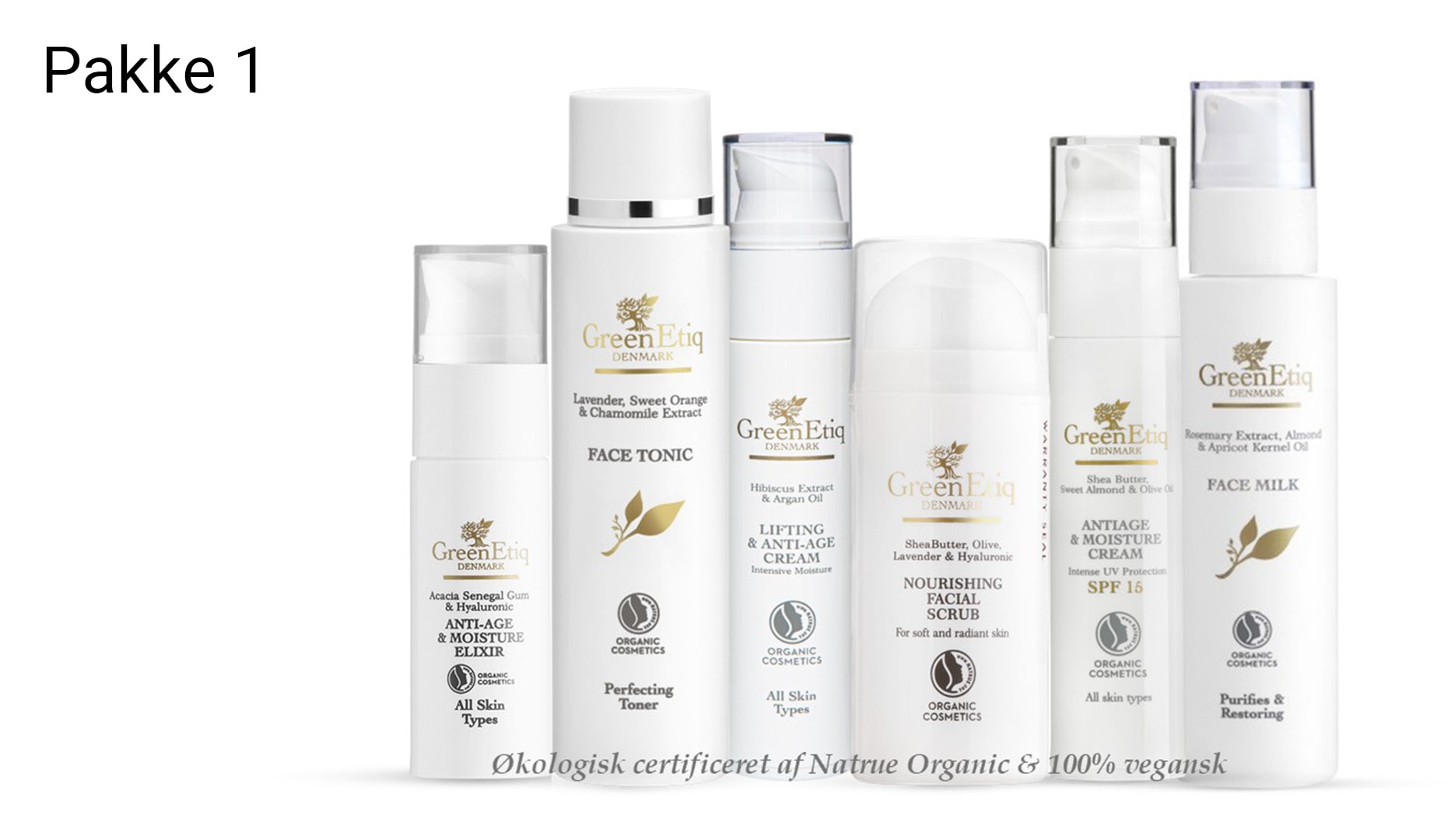 Cremepakker fra GreenEtiq