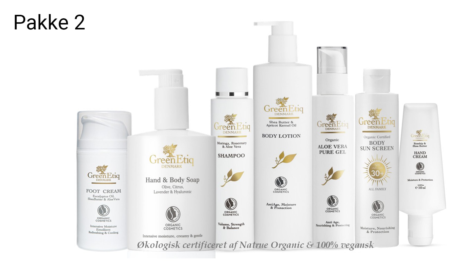 Cremepakker fra GreenEtiq