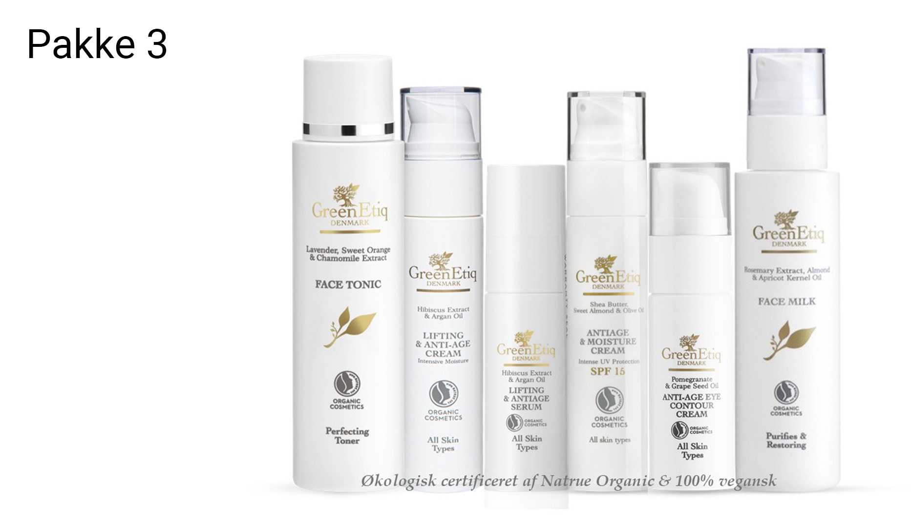 Cremepakker fra GreenEtiq