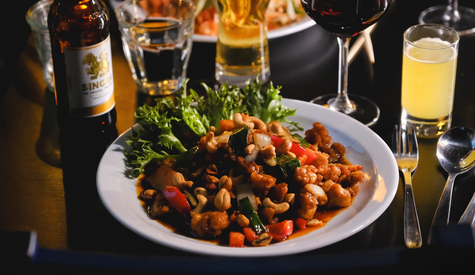 Valgfri menu hos Min Thai