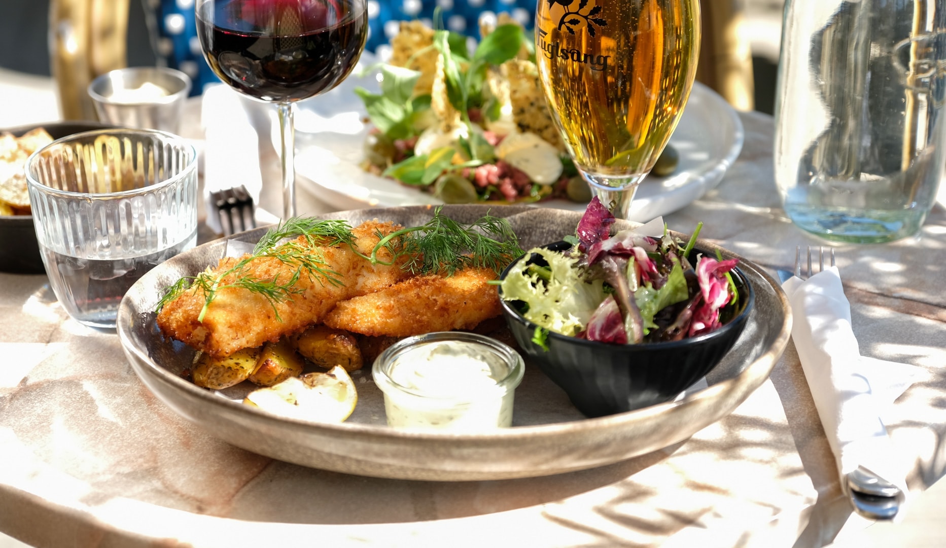 Fish n` Chips / Tartar på Café Nöah