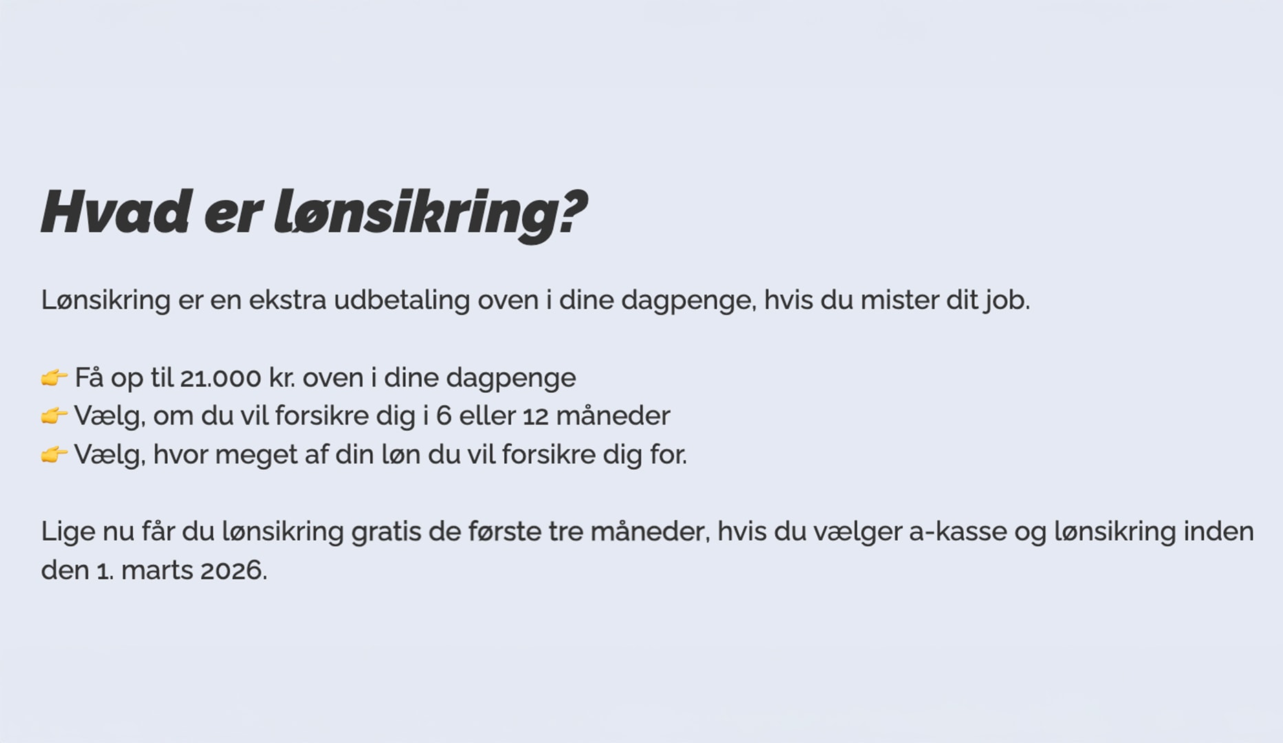 Gratis Lønsikring i 3 Måneder - Krifa