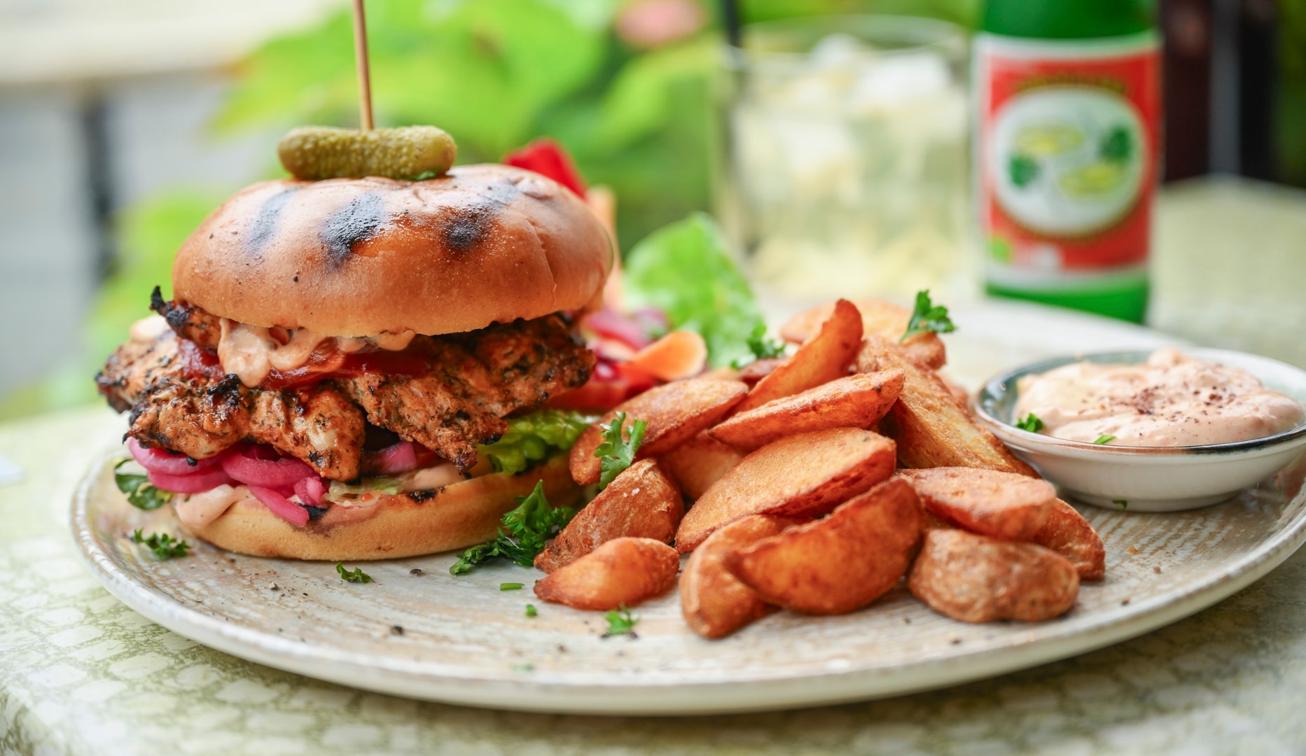 Burgermenu Med Sprøde Fritter