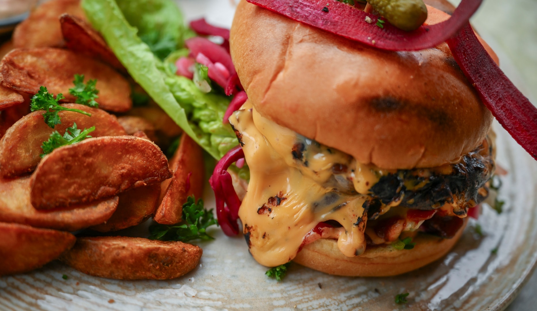 Burgermenu Med Sprøde Fritter