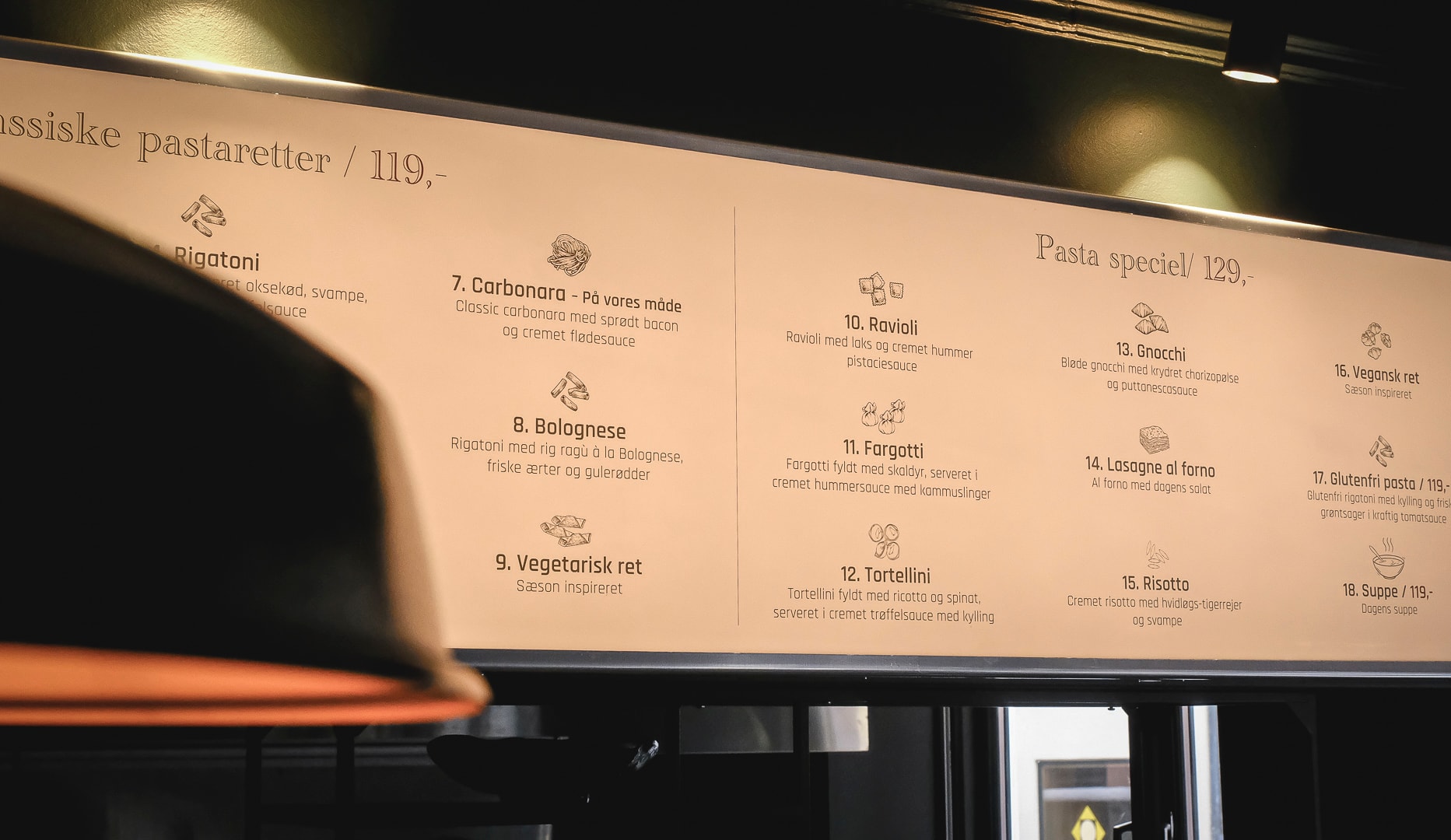 Valgfri Pasta hos Pastamania Østerbro