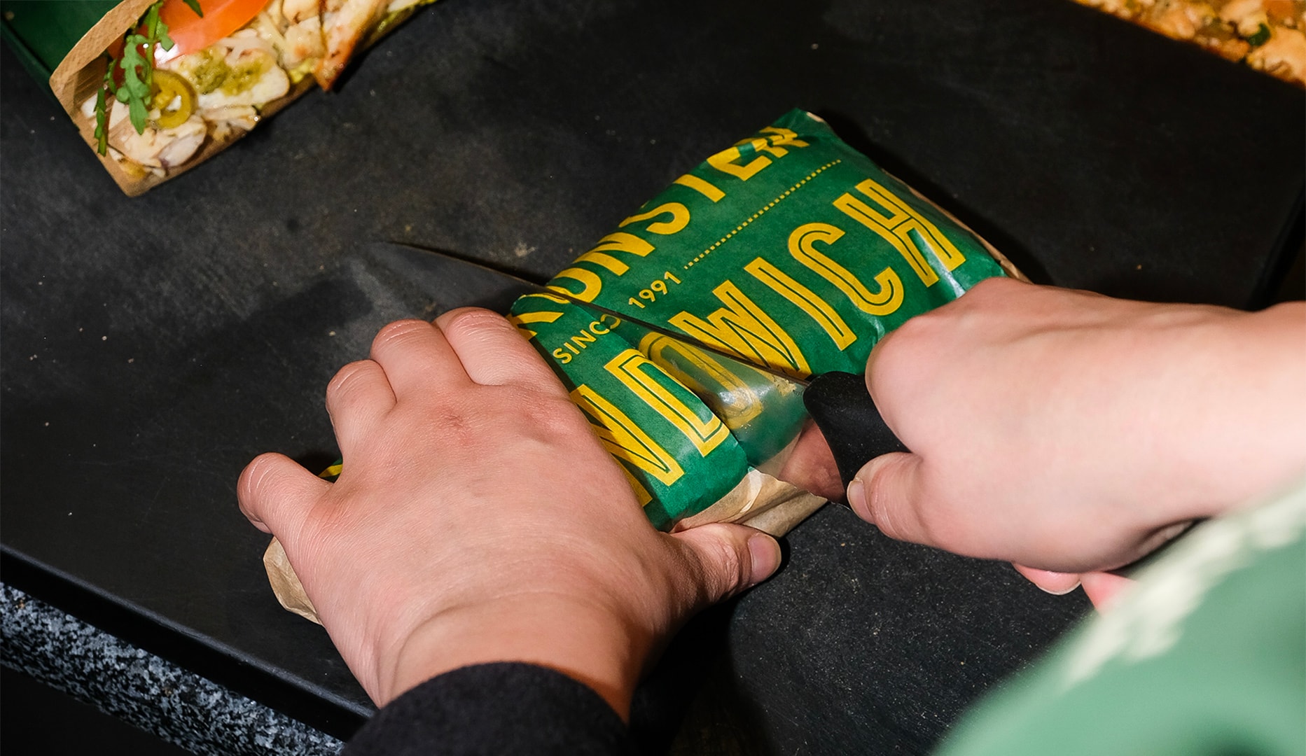 Sandwich-menu hos Vandkunsten