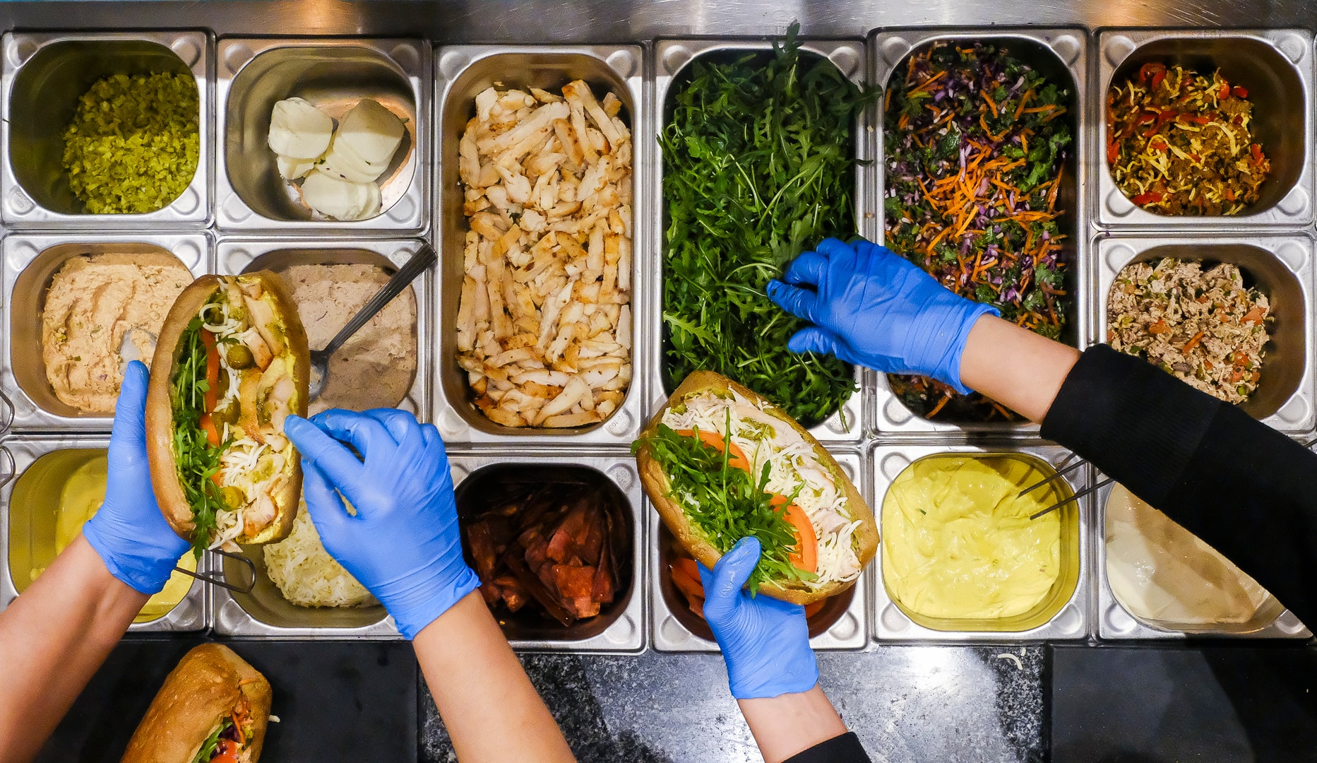 Sandwich-menu hos Vandkunsten