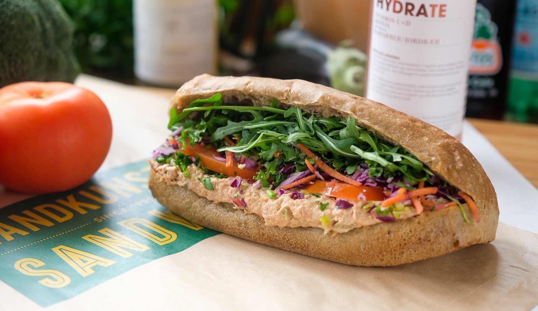 Sandwich-menu hos Vandkunsten