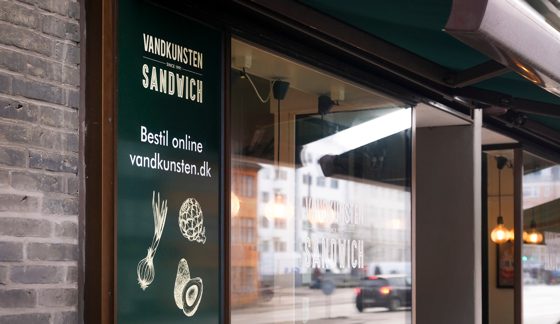 Sandwich-menu hos Vandkunsten