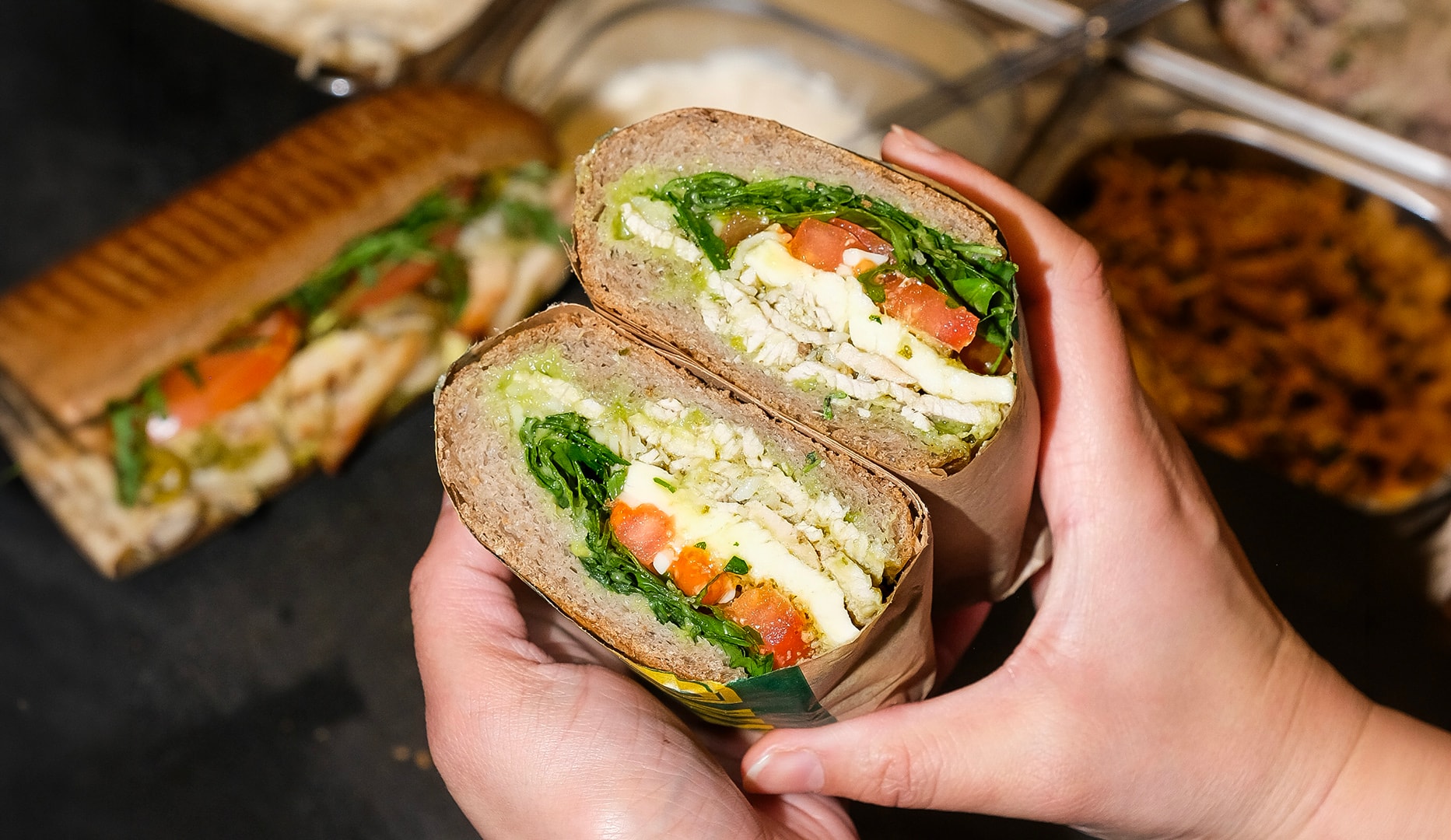 Sandwich-menu hos Vandkunsten