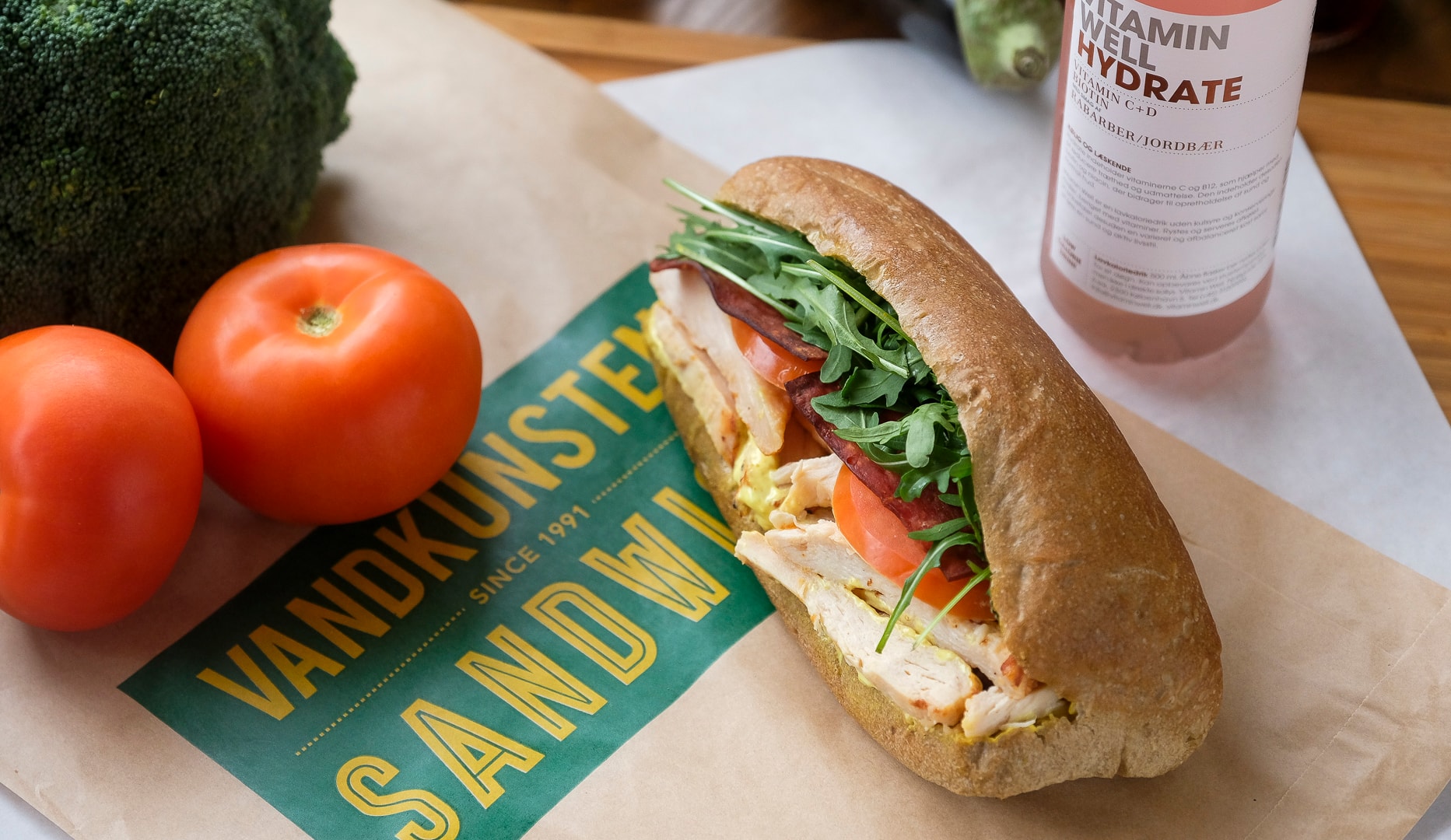 Sandwich-menu hos Vandkunsten