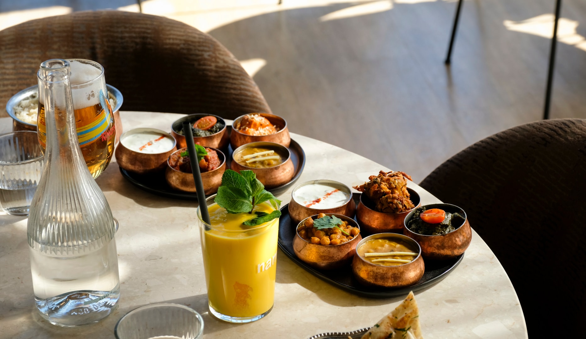 Indisk Thali Menu hos Namaste  