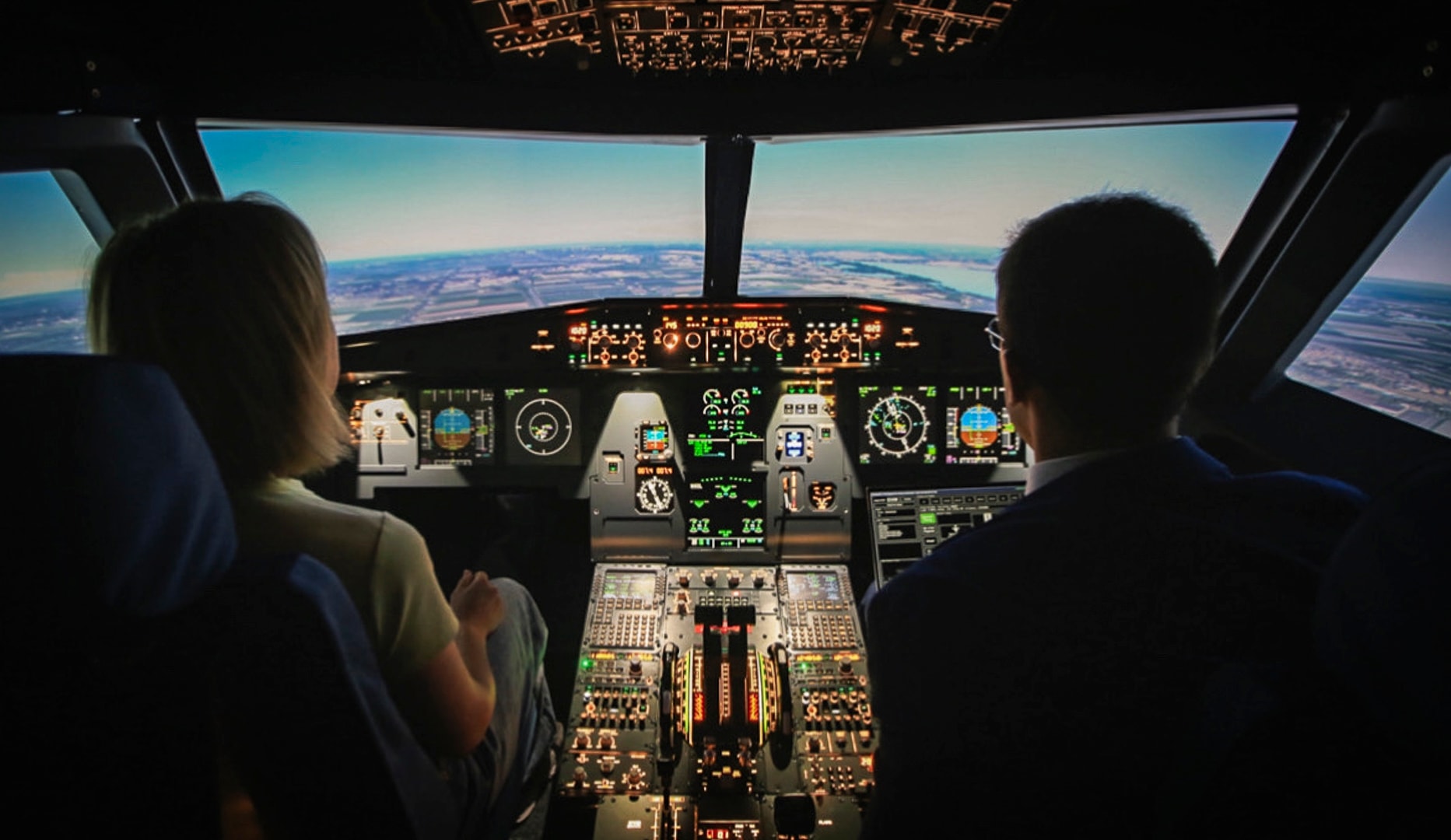 Fly-Simulator for 2 personer