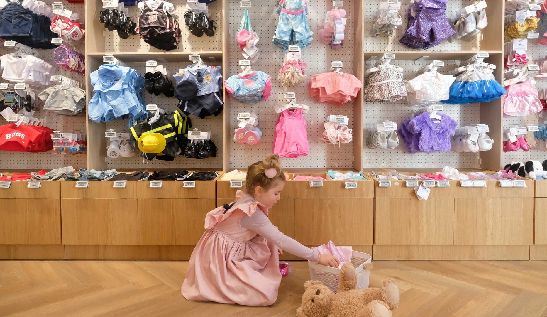 Frit valg i Build a Bear-butikken