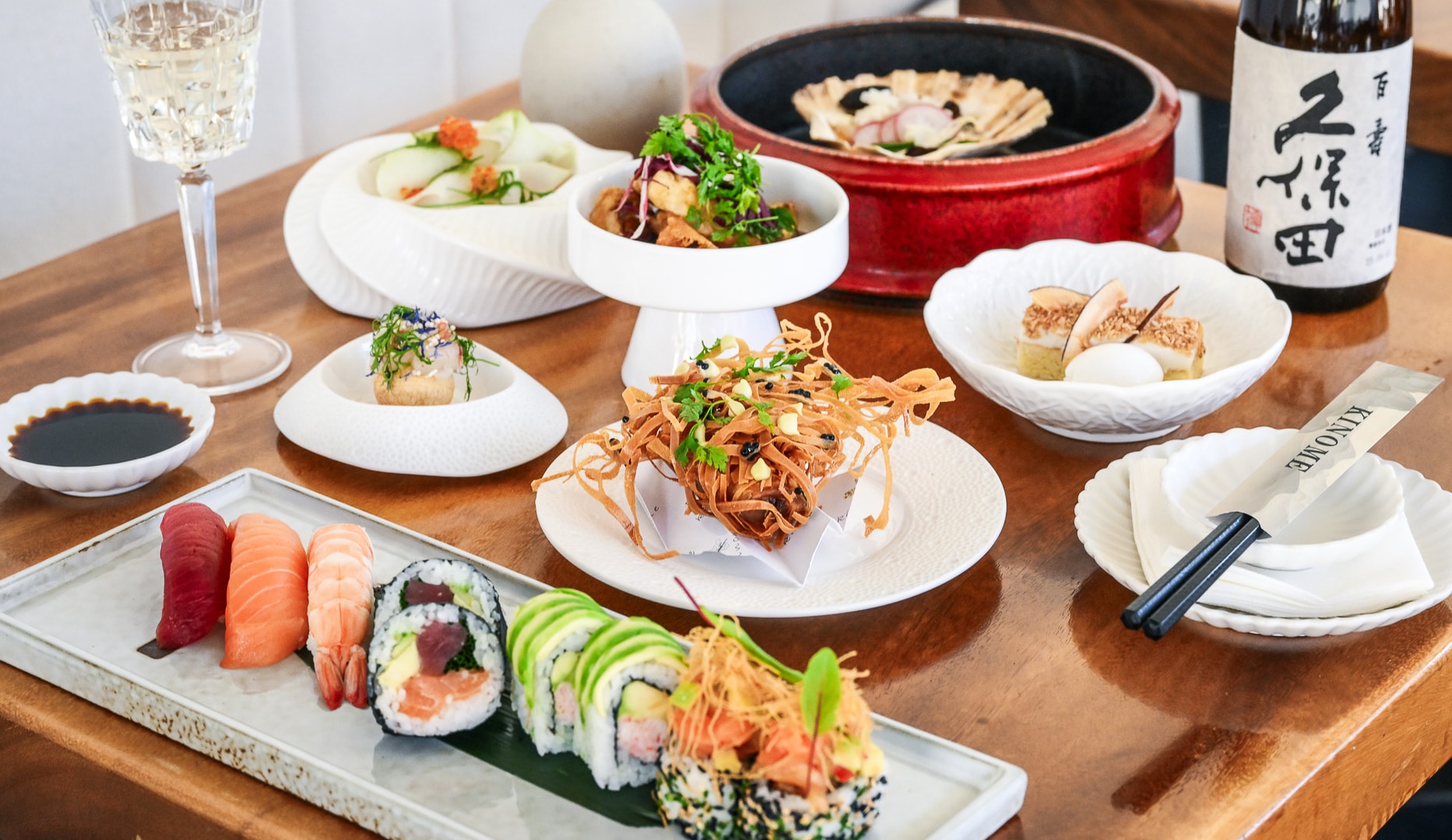 7-retters Omakase - Kinome på Strandvejen 