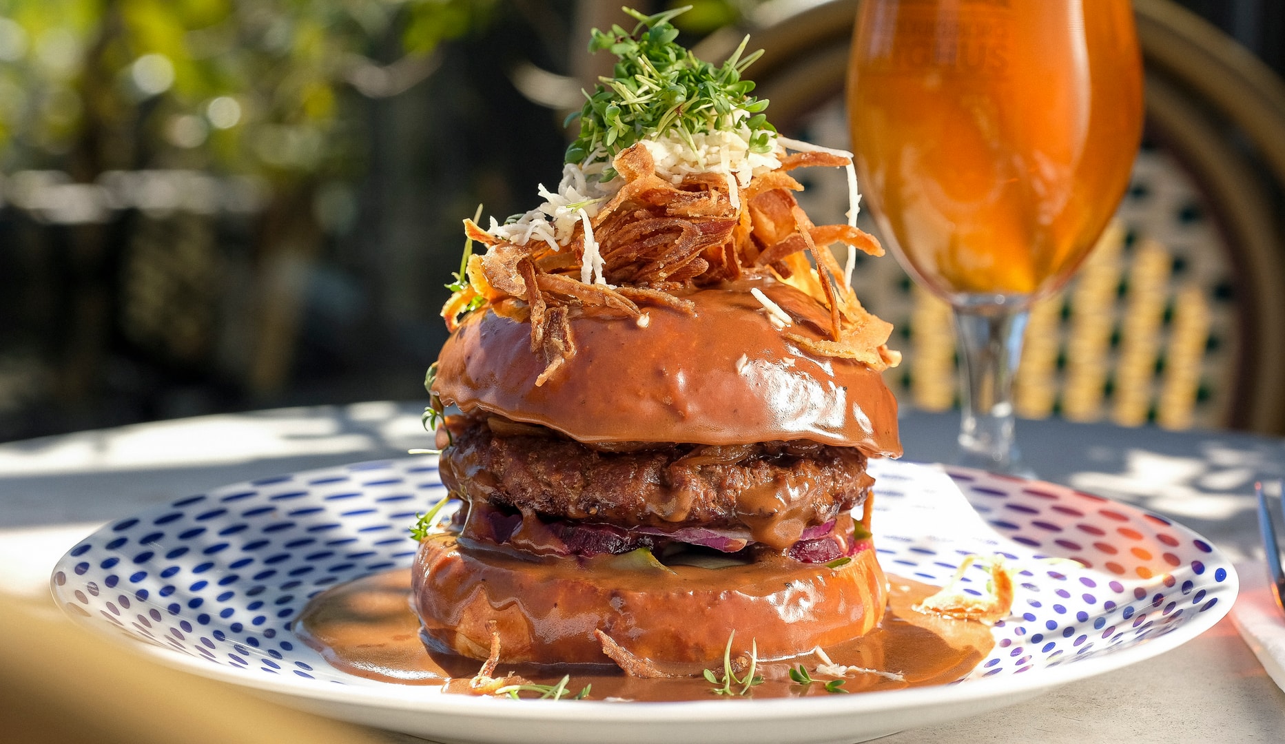 Gourmet Bøfsandwich hos Frederiksberg Rådhuskælder