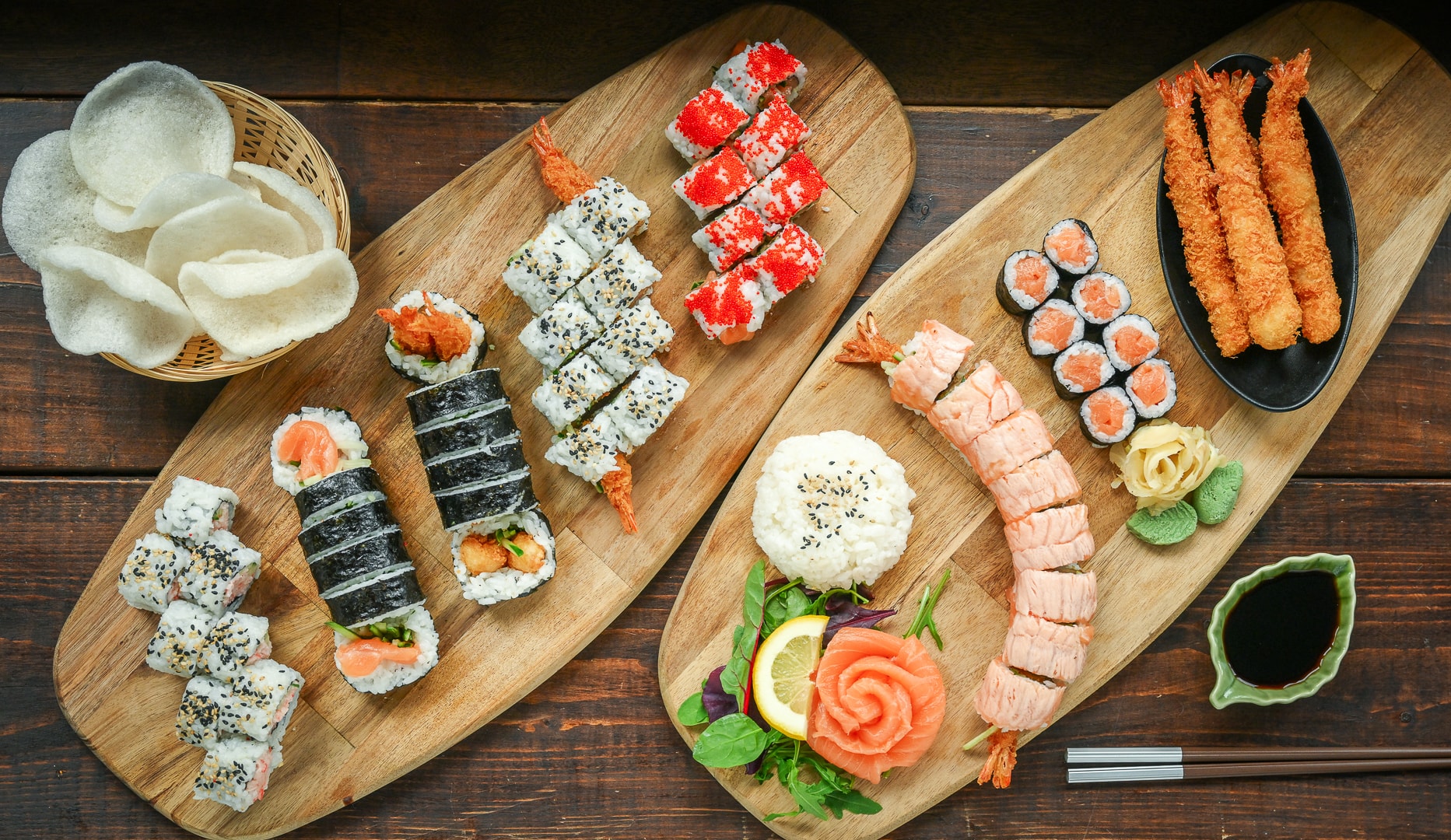 Sushi i Hellerup - Menuer m. 46/62 stk.
