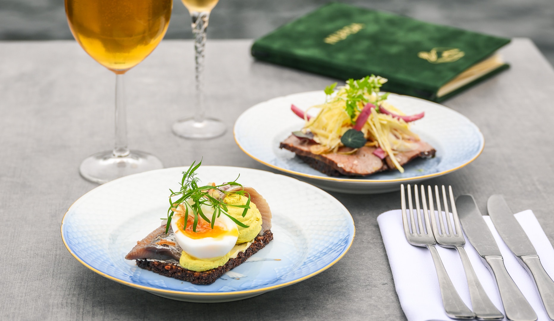 Valgfri 3-retters Frokostmenu på Restaurant NU & DA