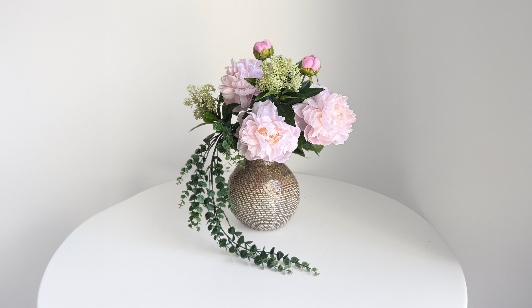 Sommerblomster i buket - 3 farver
