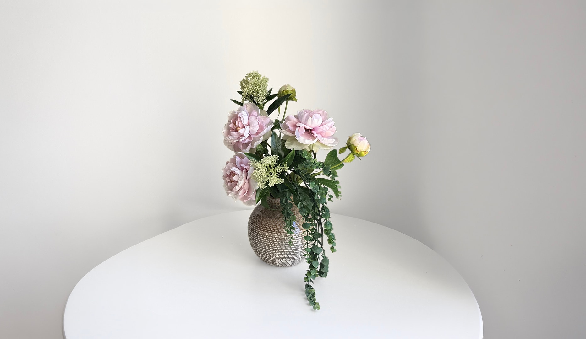 Sommerblomster i buket - 3 farver