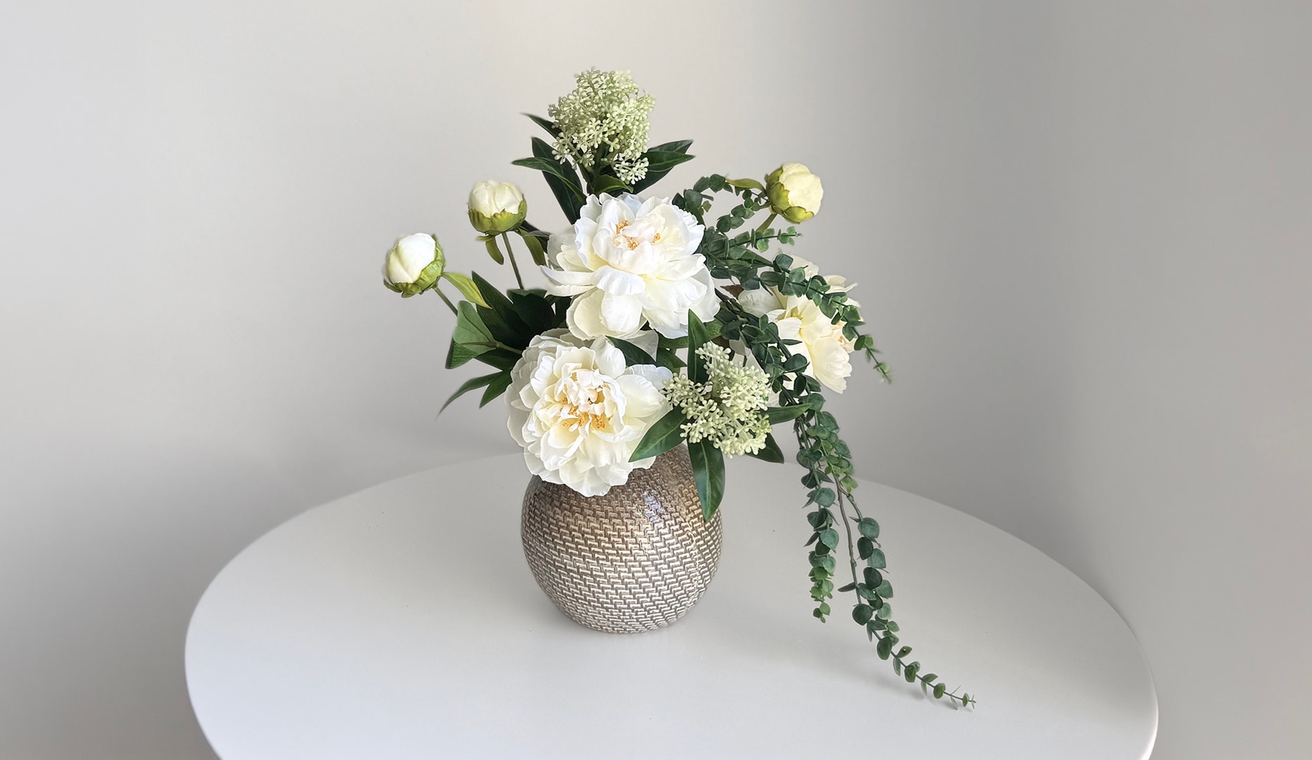 Sommerblomster i buket - 3 farver