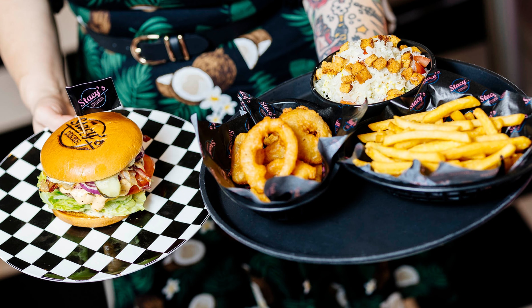 Greasy Burgermenu - Stacy's Diner
