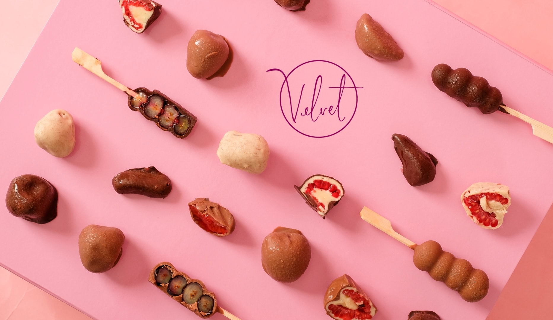 NYHED: Håndlavede chokoladebær fra Velvet Berries