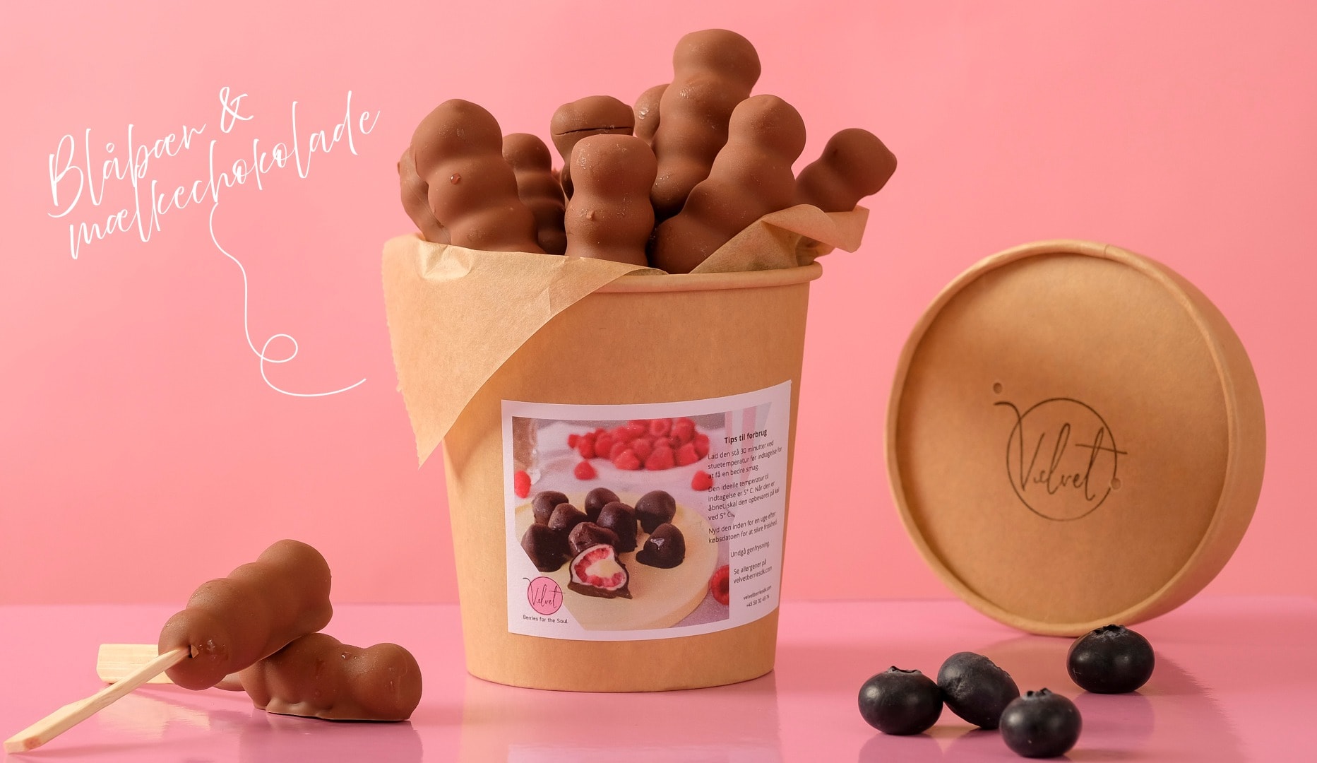 NYHED: Håndlavede chokoladebær fra Velvet Berries
