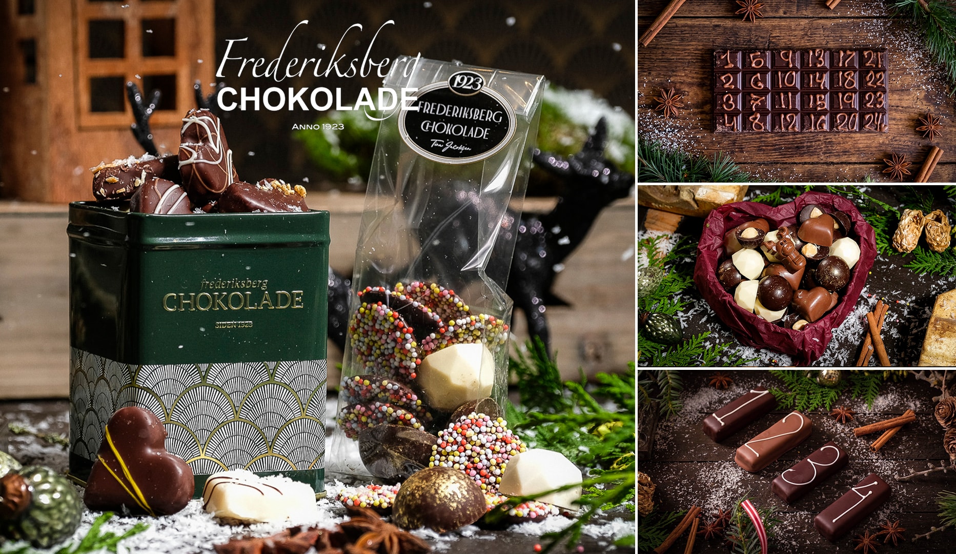 Julens chokoladefavoritter fra Frederiksberg Chokolade