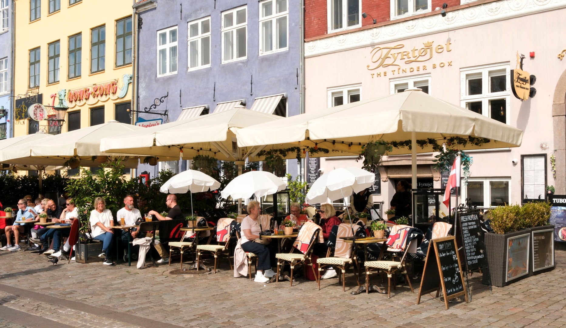 2 x smørrebrød - Fyrtøjet i Nyhavn