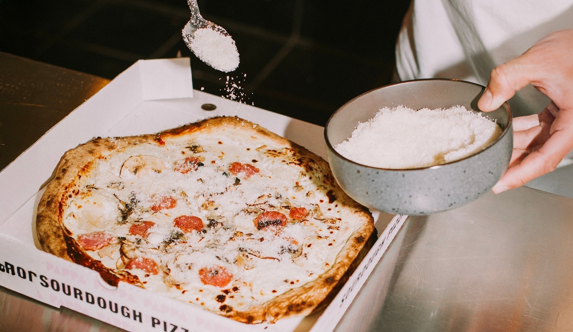HALV PRIS: 2 valgfrie pizzaer hos Pappa Pizza