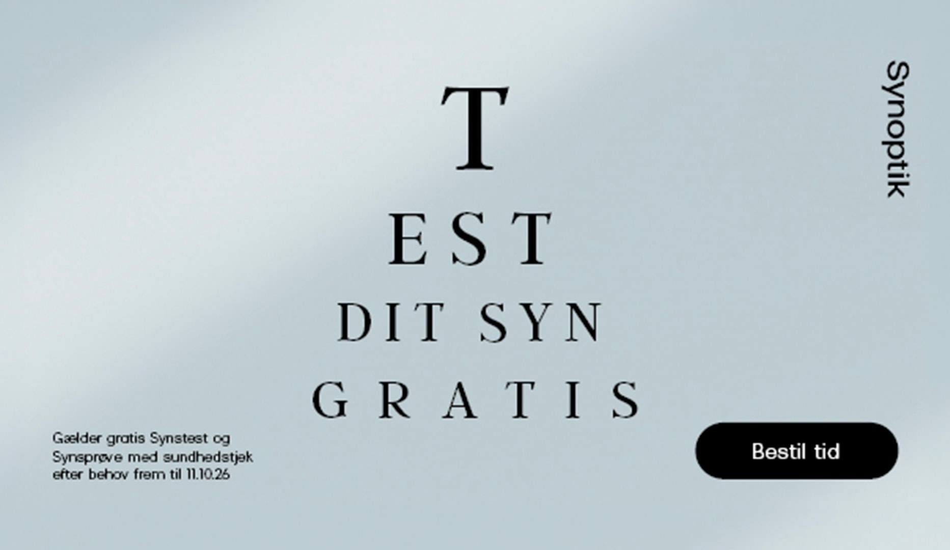 Gratis synsprøve med sundhedstjek
