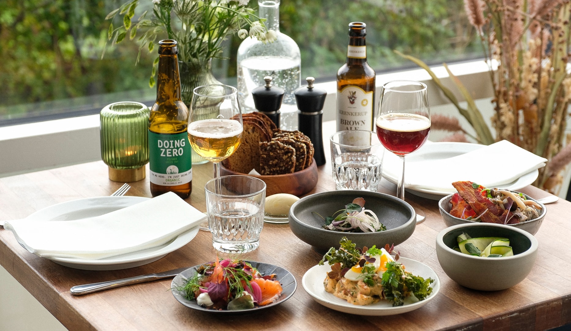 5-retters Gourmetfrokost hos Restaurant Charlottenlund Fort.