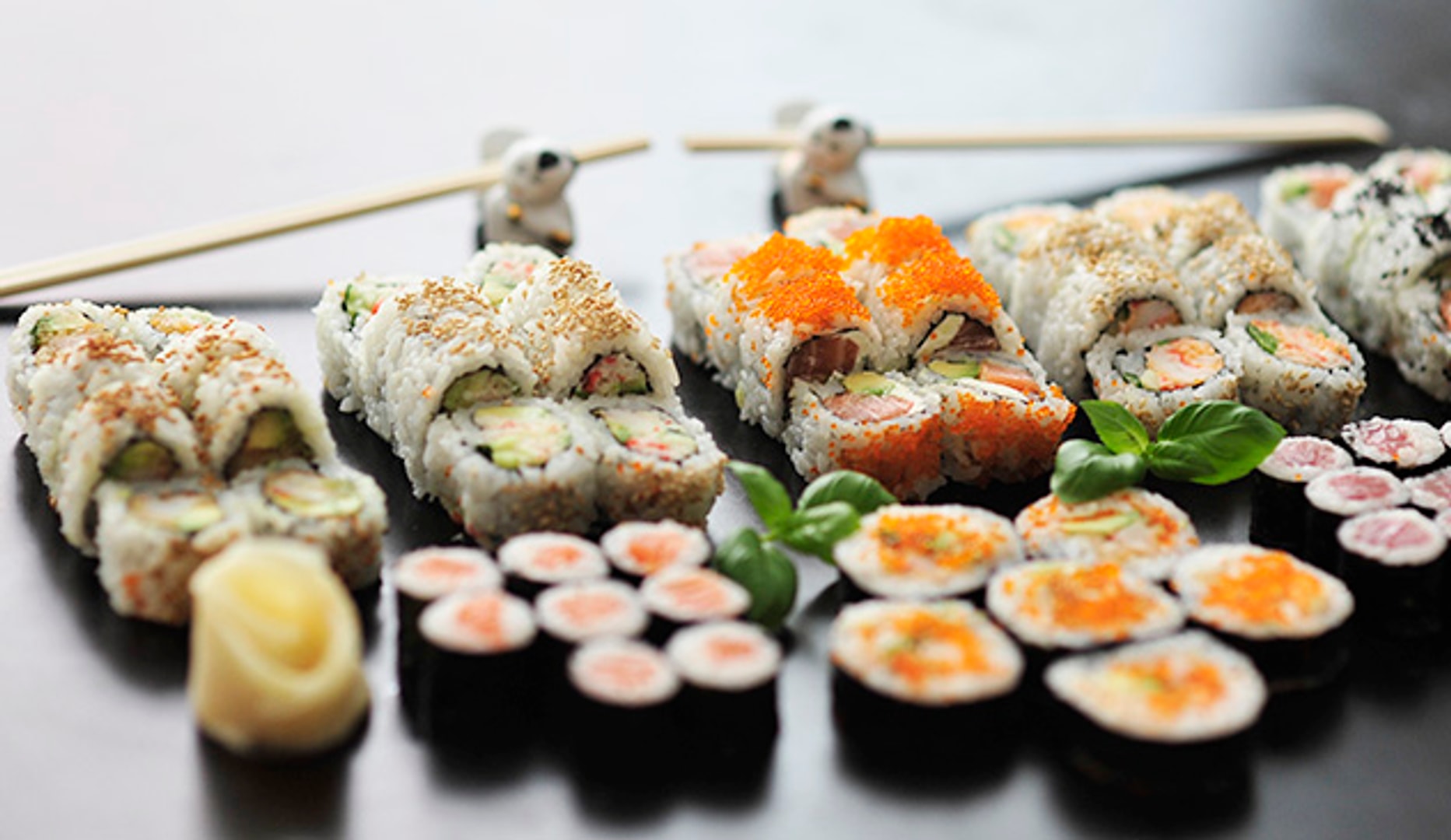 Storslået sushi-menu m. 62 stykker fra Sushi One