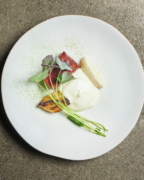 4-retters menu hos Michelin-anbefalede Meille