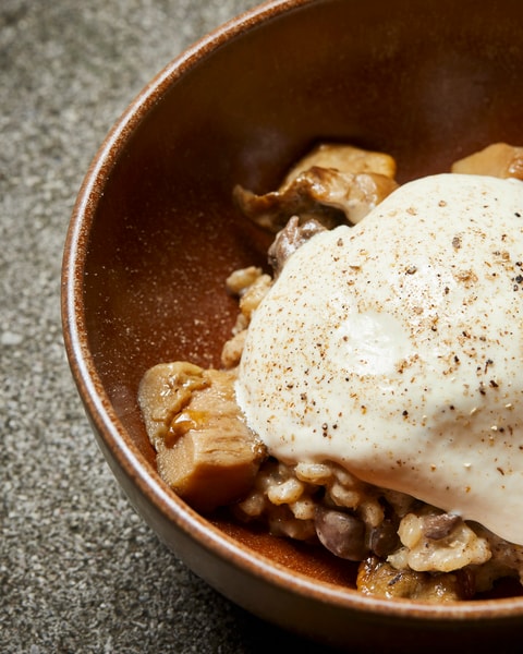 4-retters menu hos Michelin-anbefalede Meille