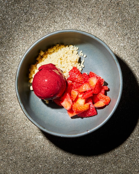 4-retters menu hos Michelin-anbefalede Meille