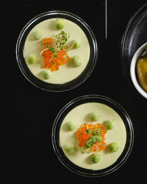 Frokost på Den Gule Cottage - 7 anretninger med udsigt til Øresund