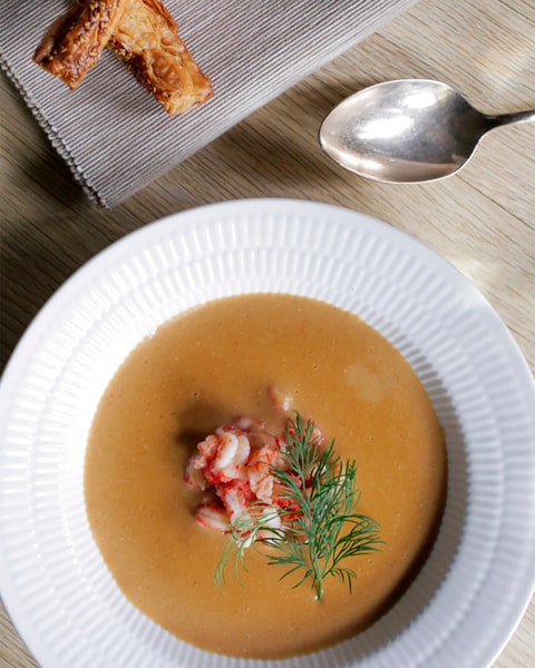 Udsøgt 3-retters menu på Gl. Humlebæk Kro