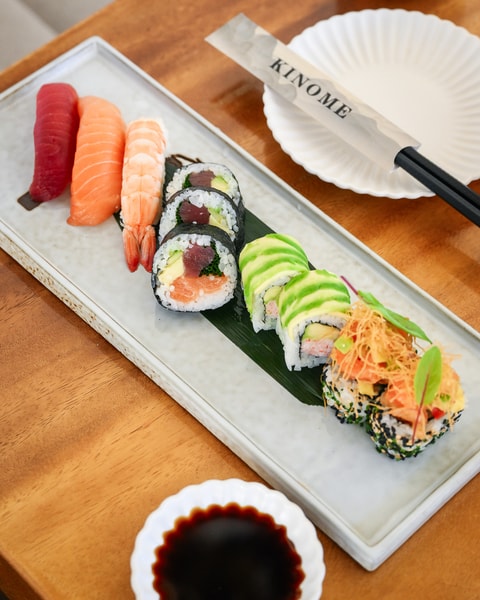7-retters Omakase - Kinome på Strandvejen 
