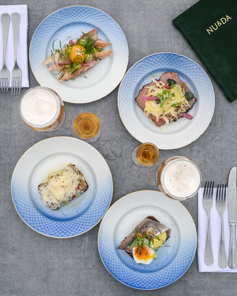 Valgfri 3-retters Frokostmenu på Restaurant NU & DA