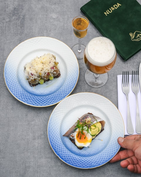 Valgfri 3-retters Frokostmenu på Restaurant NU & DA