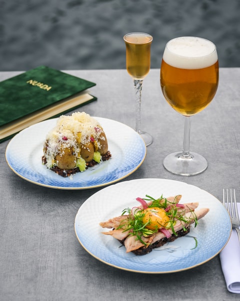 Valgfri 3-retters Frokostmenu på Restaurant NU & DA