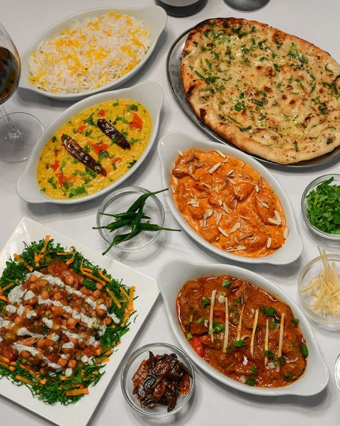 4-Retters hos Al-Diwan - Autentisk Indisk Fine Dining 