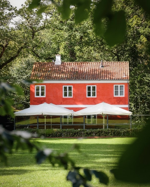 2-retters frokost på Den Røde Cottage
