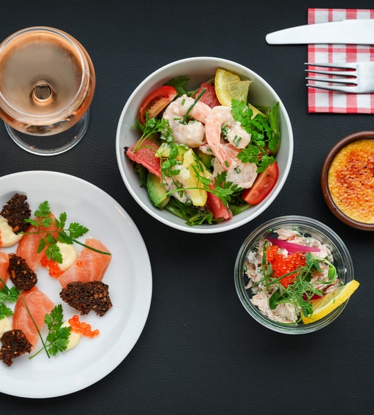 Delikat fiskeplatte på Bistro Cocorico