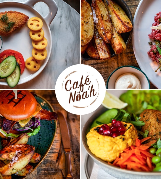 Café Nöah: Børne- og voksenmenuer